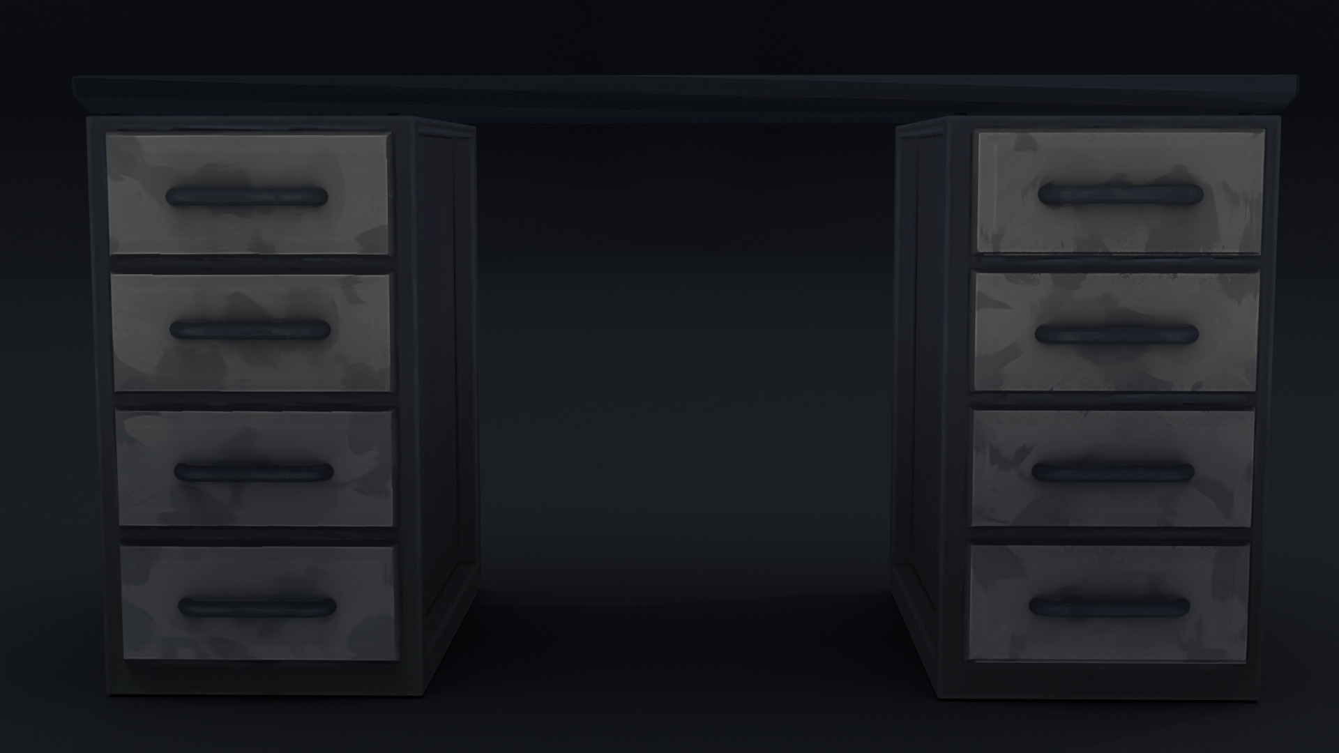 Stylised Table Low-poly 3D model_2