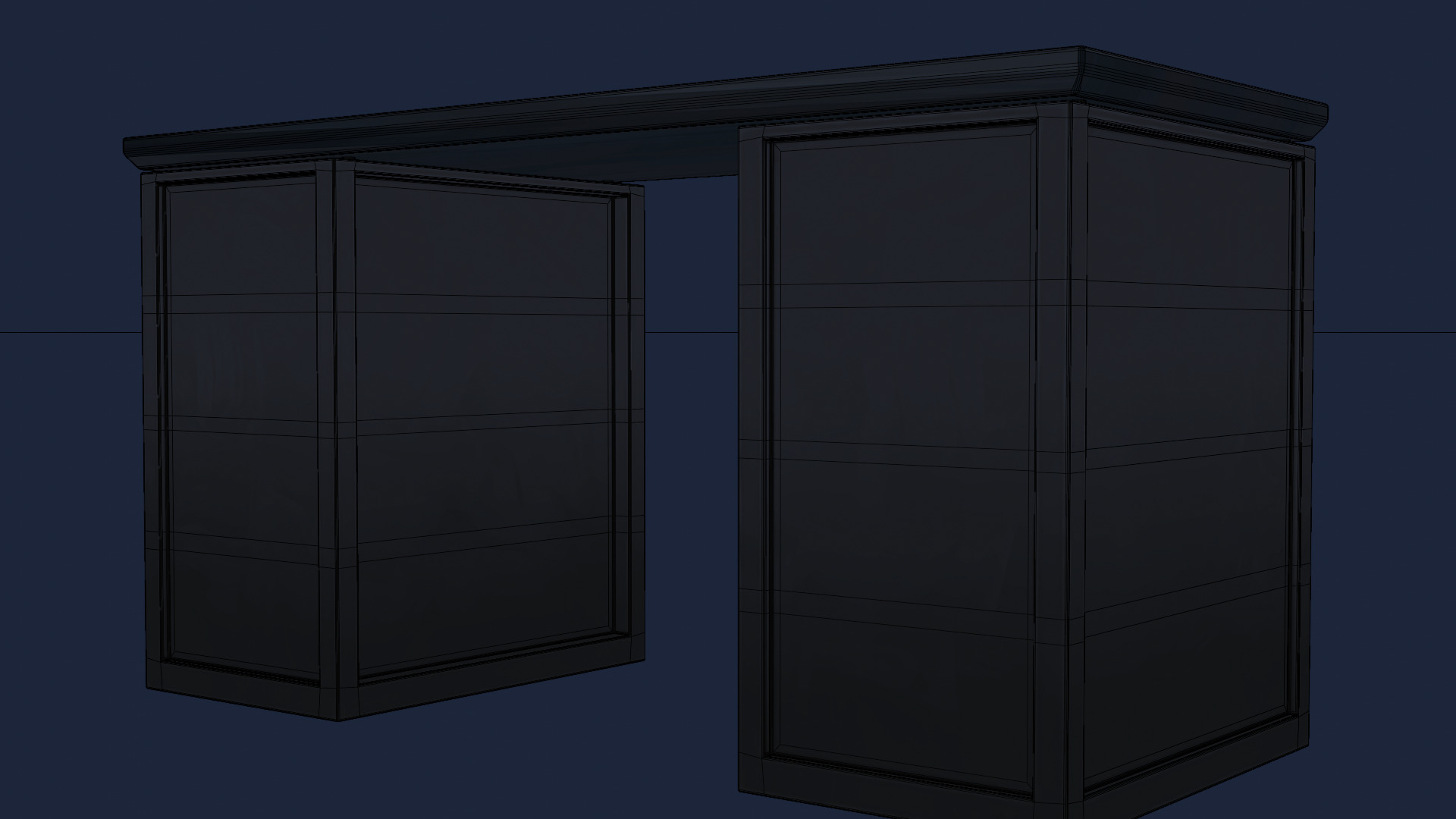 Stylised Table Low-poly 3D model_8