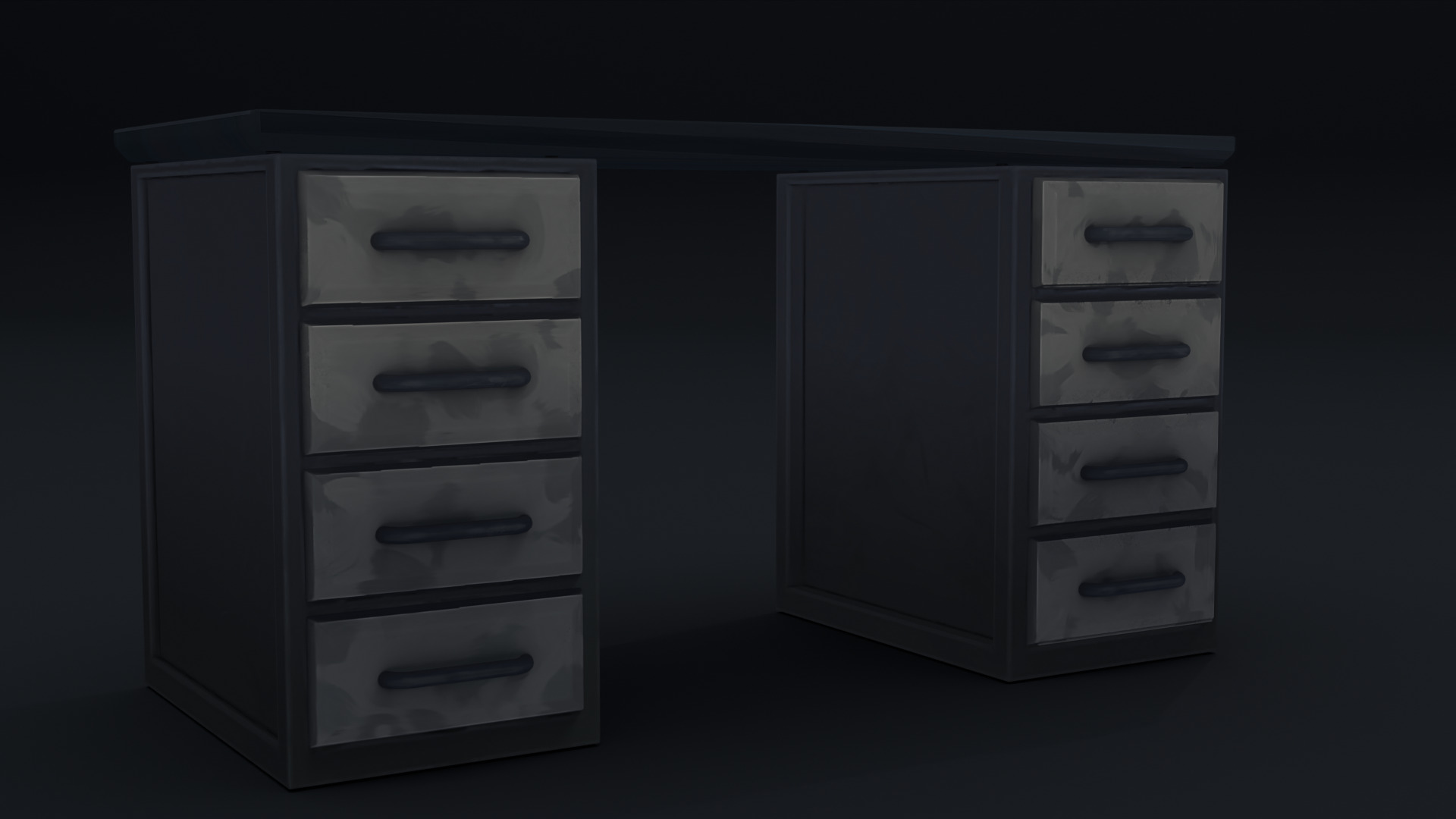 Stylised Table Low-poly 3D model_3