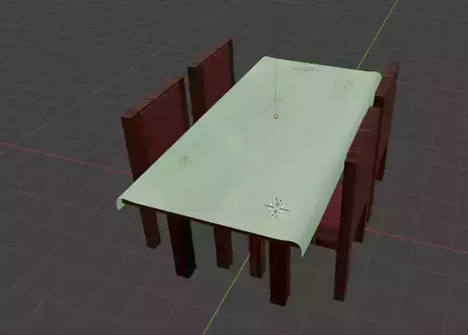 Table Set with Cushioned Chairs