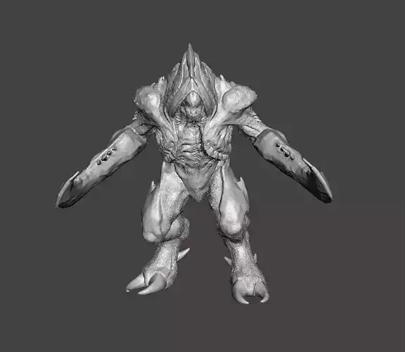 COSMIC BARON DEMON MINIATURE MODEL FIGURE FANTASY SCIFI GAME RPG 3D print model