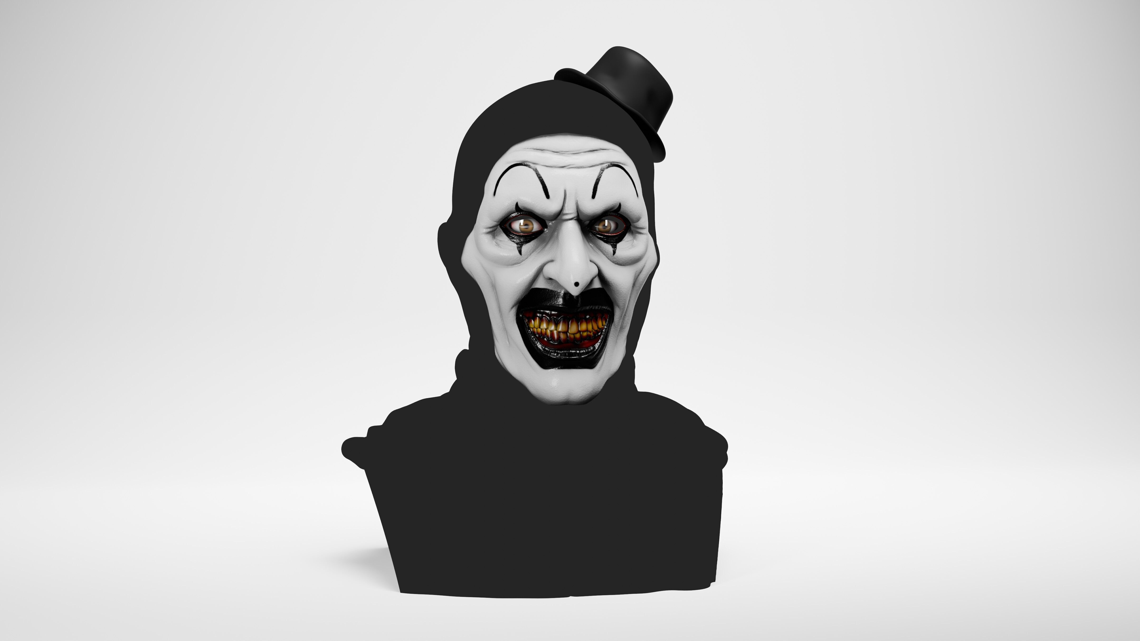 Terrifier Art The Clown Mask 3D print model_1