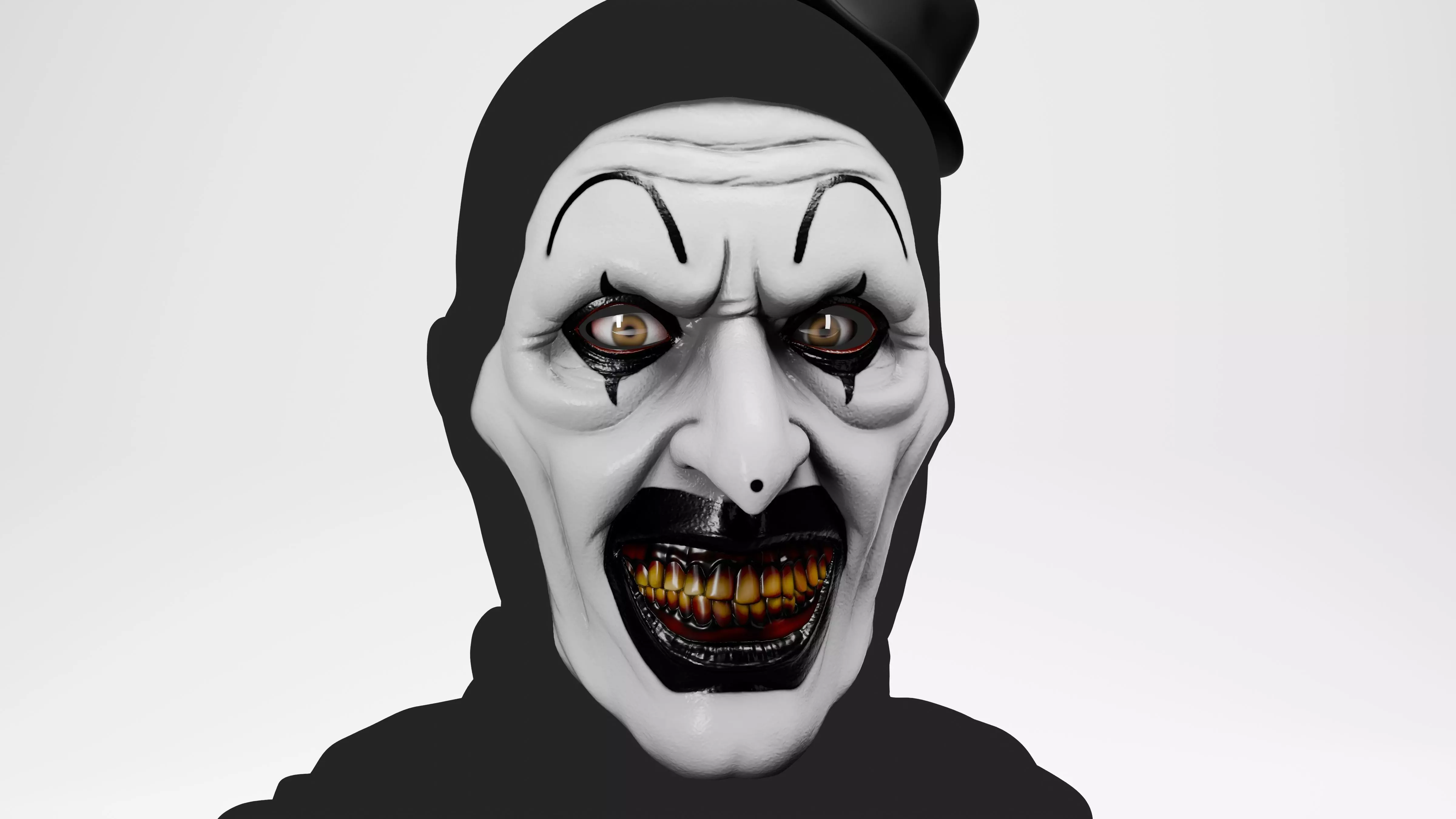 Terrifier Art The Clown Mask 3D print model_0