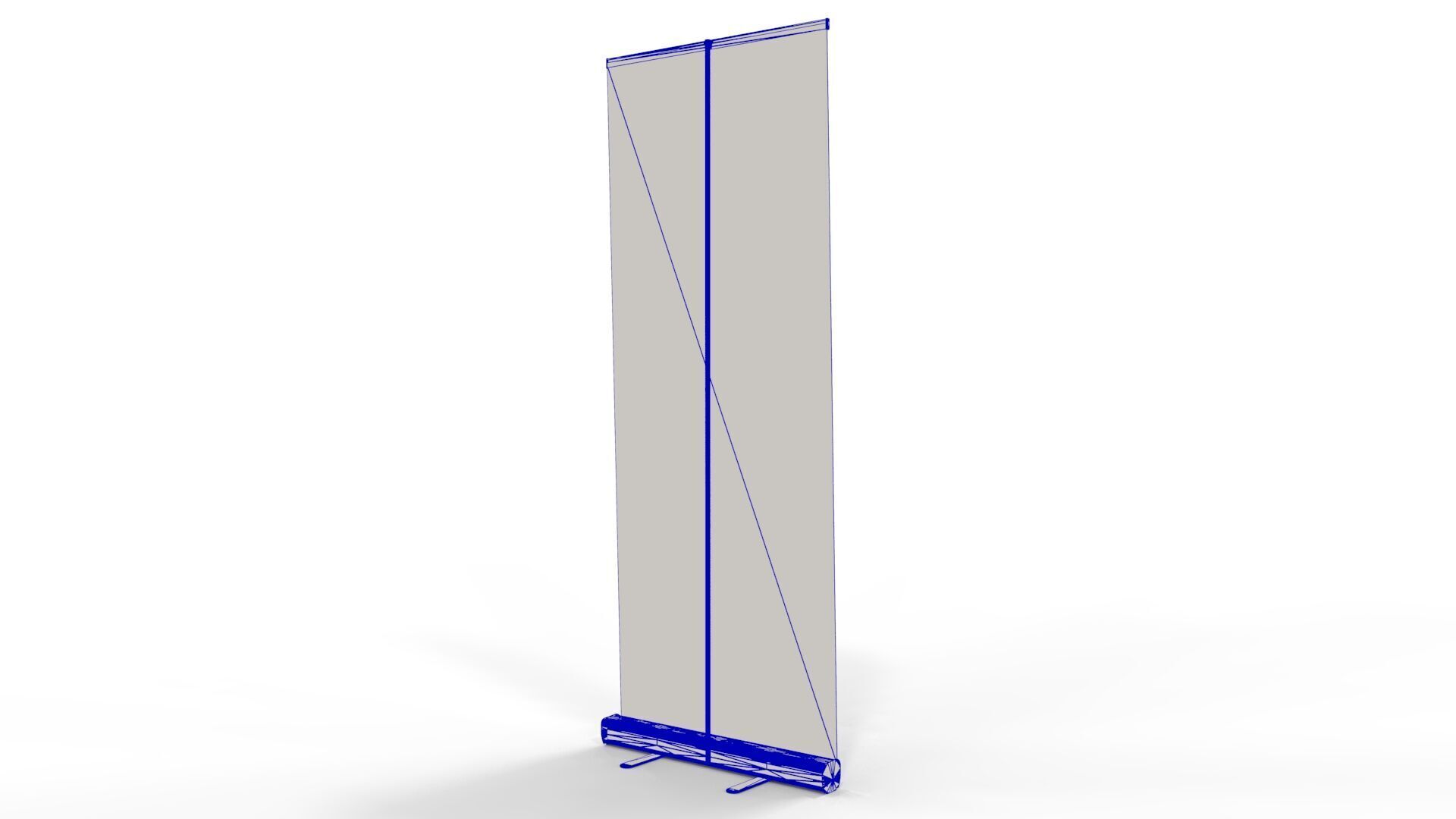Roll-up graphic banner 80x200 3D model_8