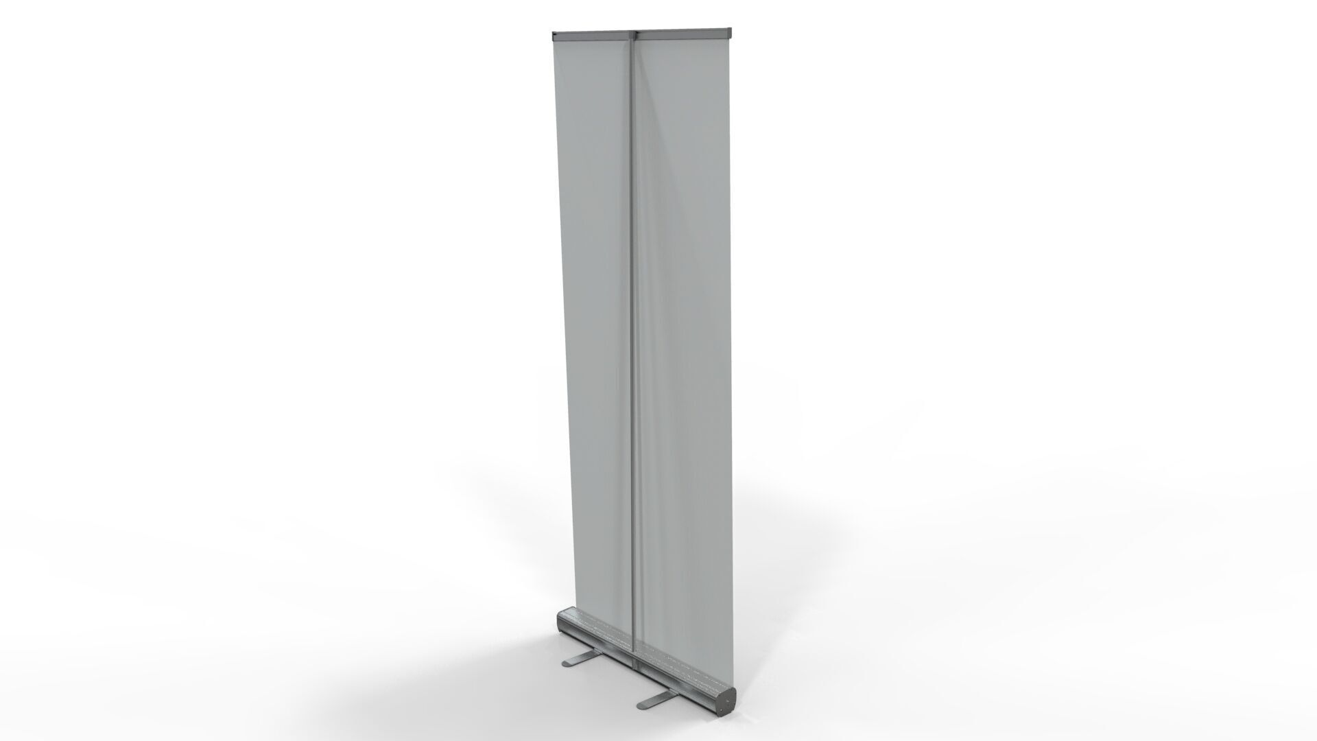 Roll-up graphic banner 80x200 3D model_3