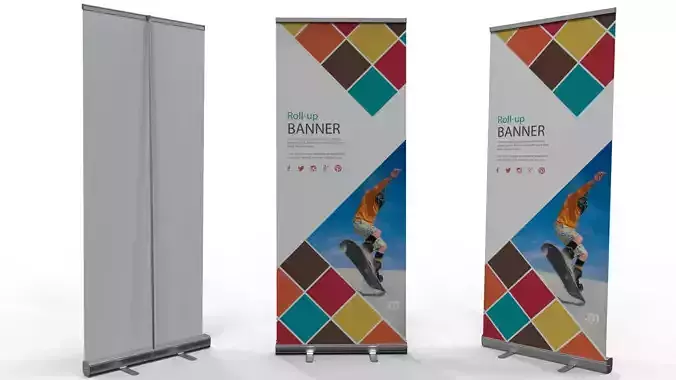 Roll-up graphic banner 80x200
