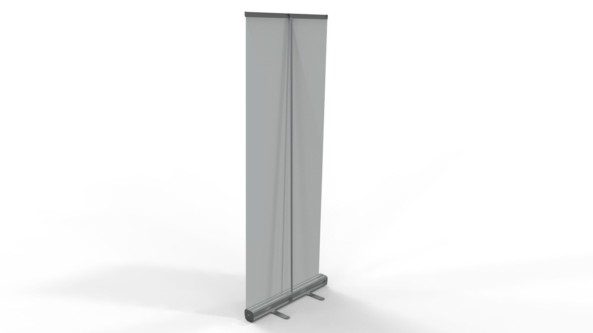 Roll-up graphic banner 80x200 3D model_2