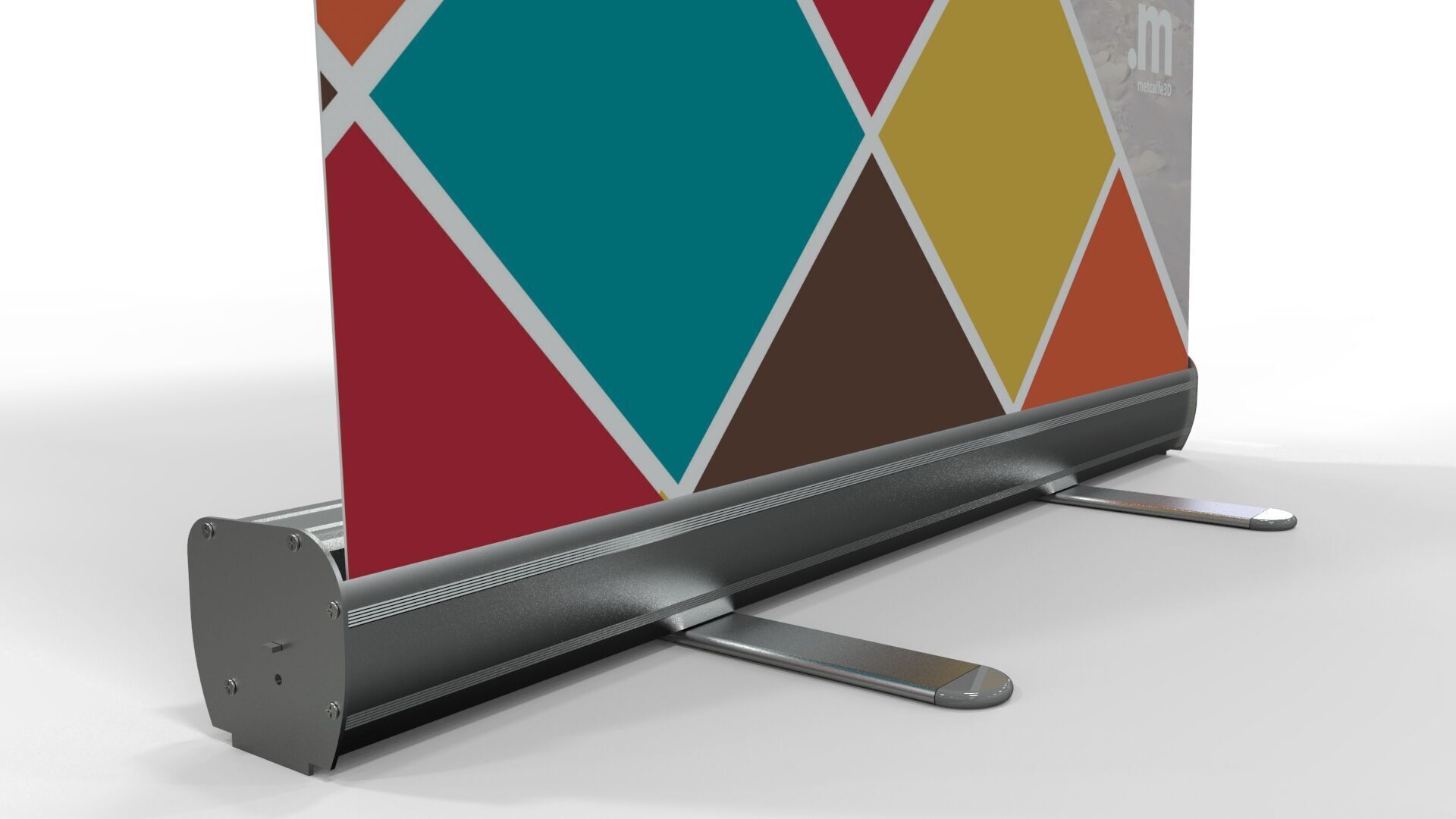 Roll-up graphic banner 80x200 3D model_6