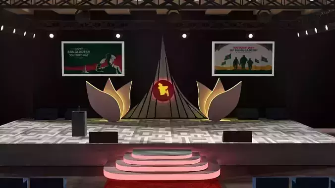 Indoor Stage model for Bangladesh Victory Day