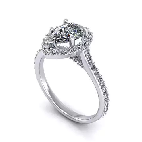 Pear Woman Wedding Ring Version 2