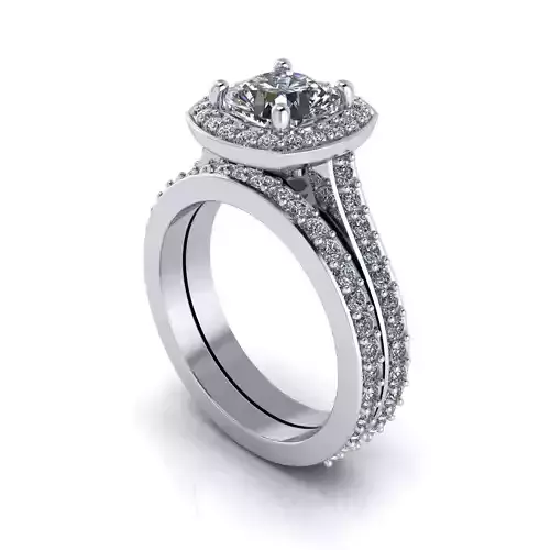 Halo Woman Wedding Ring