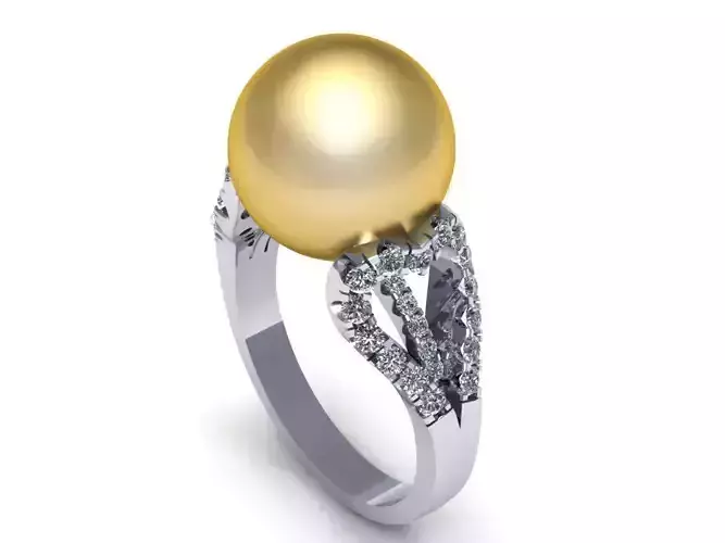 Pear Wedding Ring 208