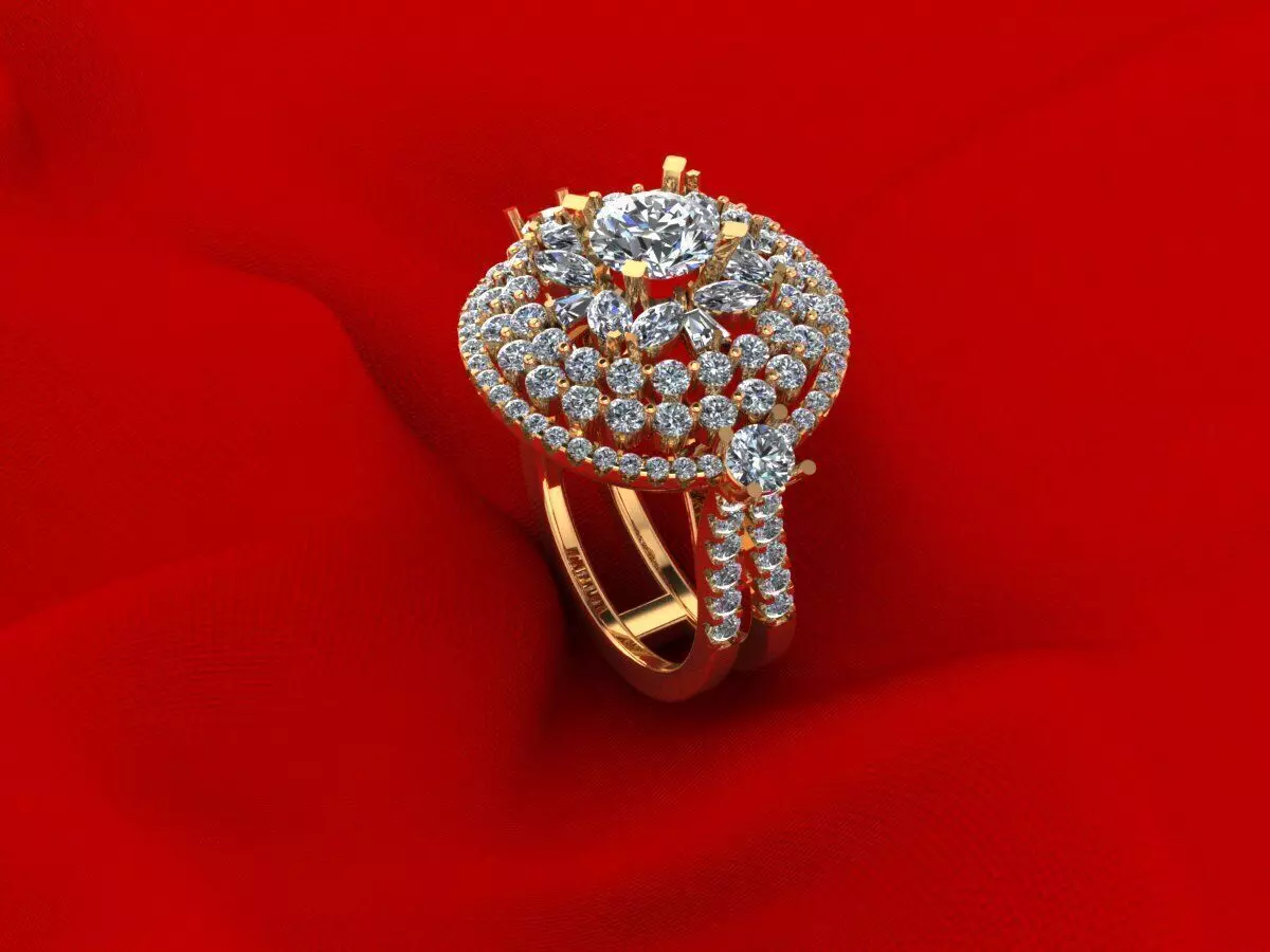 Hong Kong Woman Wedding Ring 201 3D print model