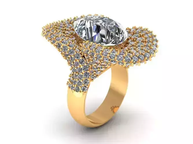 Flower Diamond Ring 601