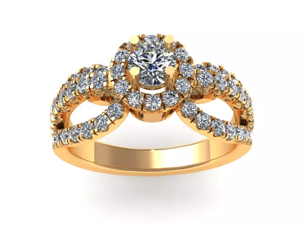 Strong love Pav Wedding Ring 600 3D print model