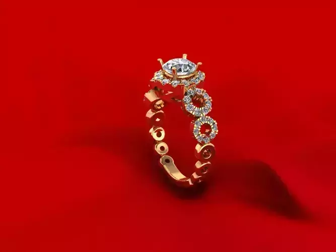 Halo Wedding Ring 299