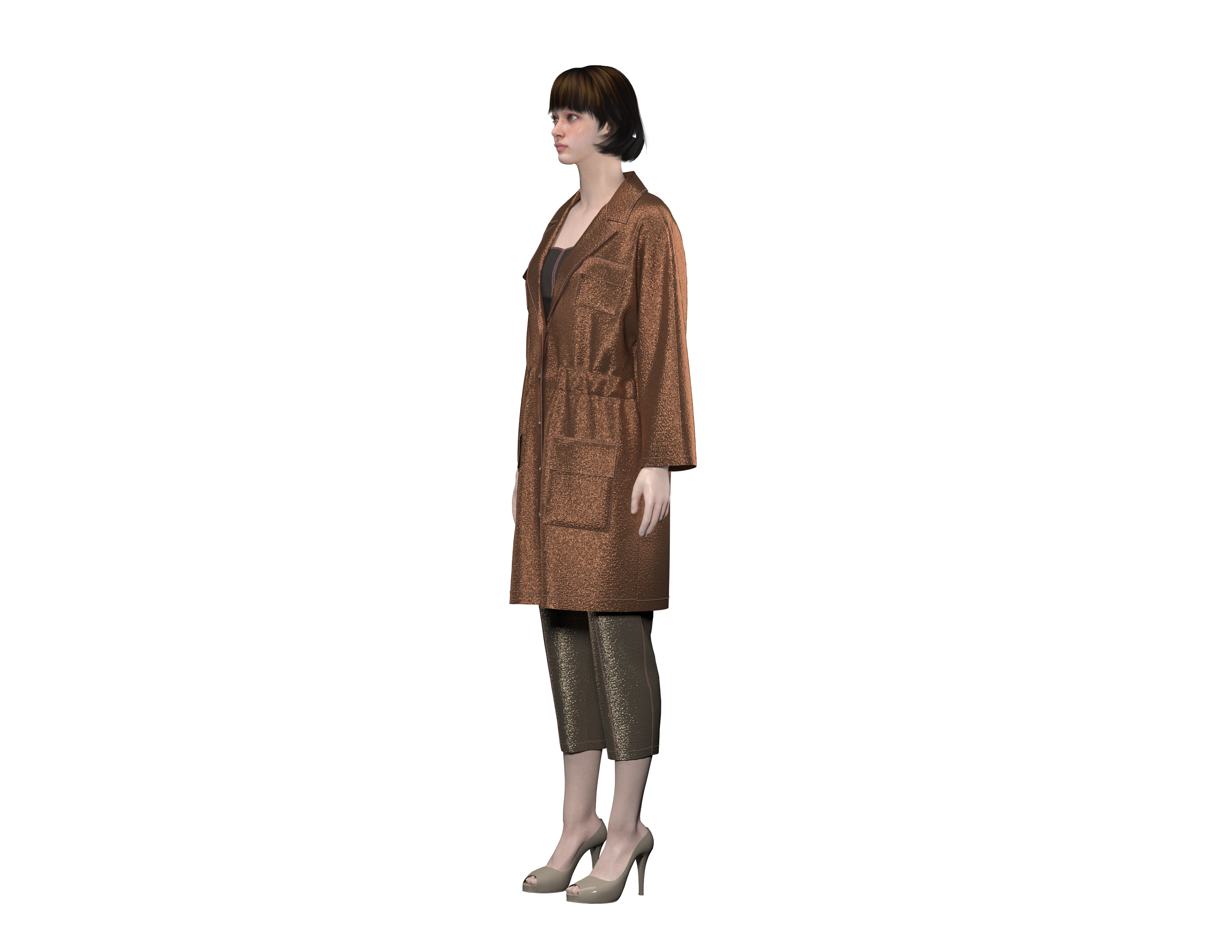98 coat with pant 3D print model_2