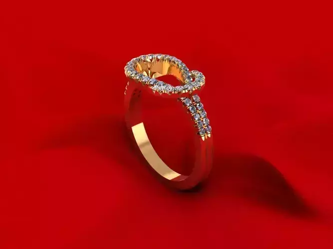 Solid Line Love Wedding Ring 288