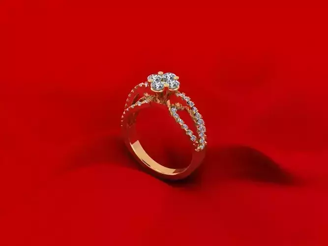 Tension Wedding Ring 281 3D print model