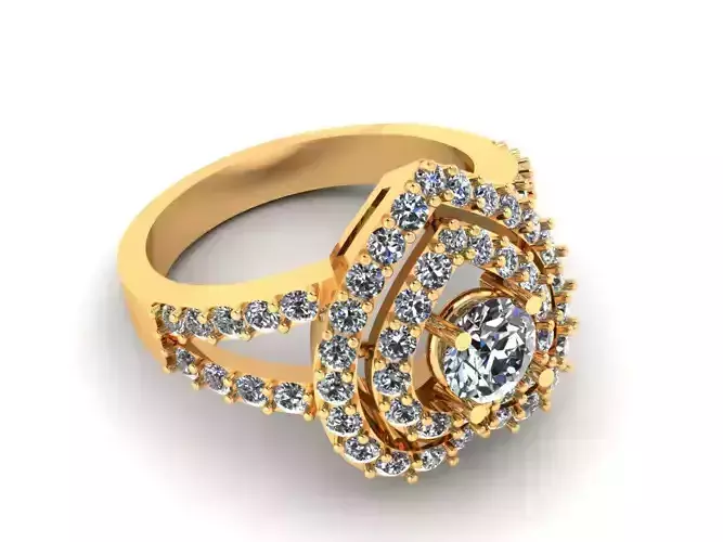 True Love Heart Wedding Ring 319