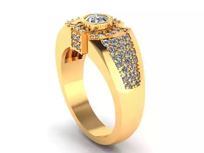 Man Wedding Ring 318 3D print model