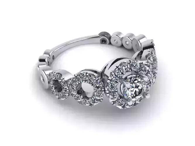 Round Love Wedding Ring 317