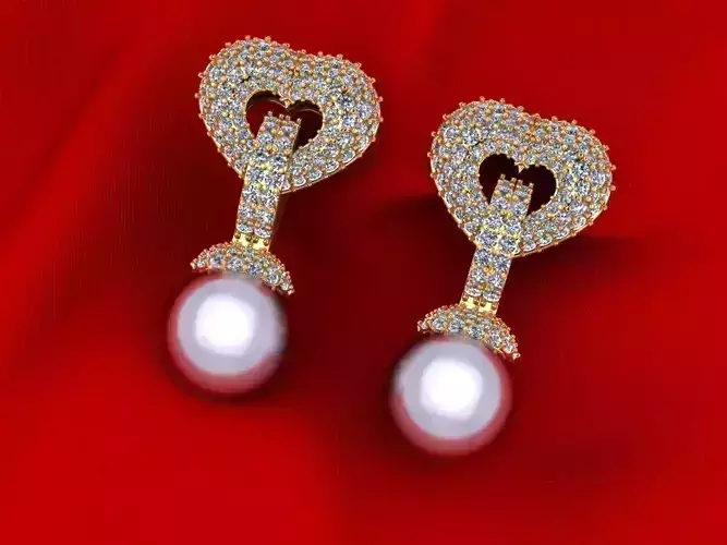 Heart Pear Earring 384