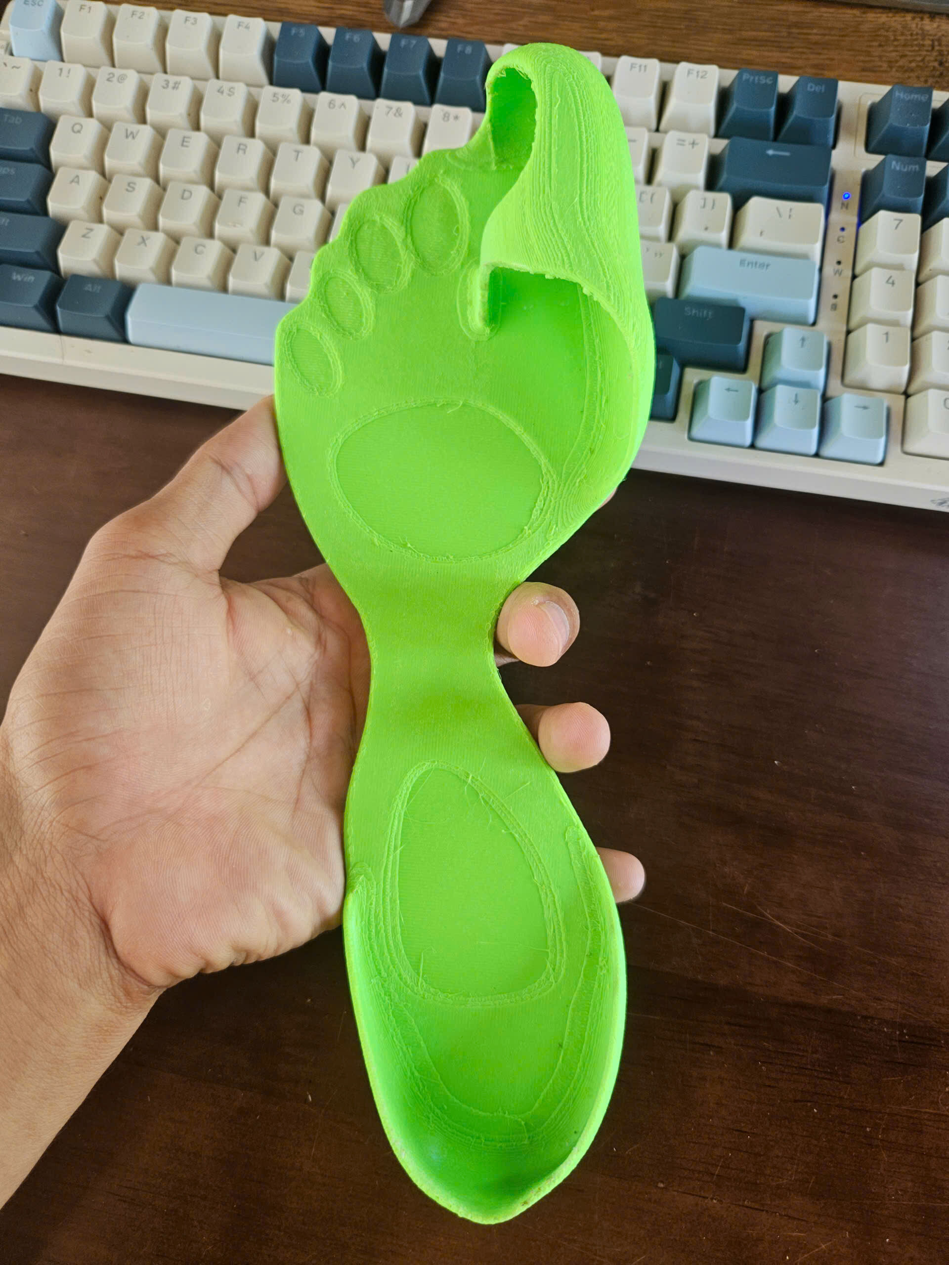 Balenciaga flip-flop Barefoot Zero shoes 3D print model_1