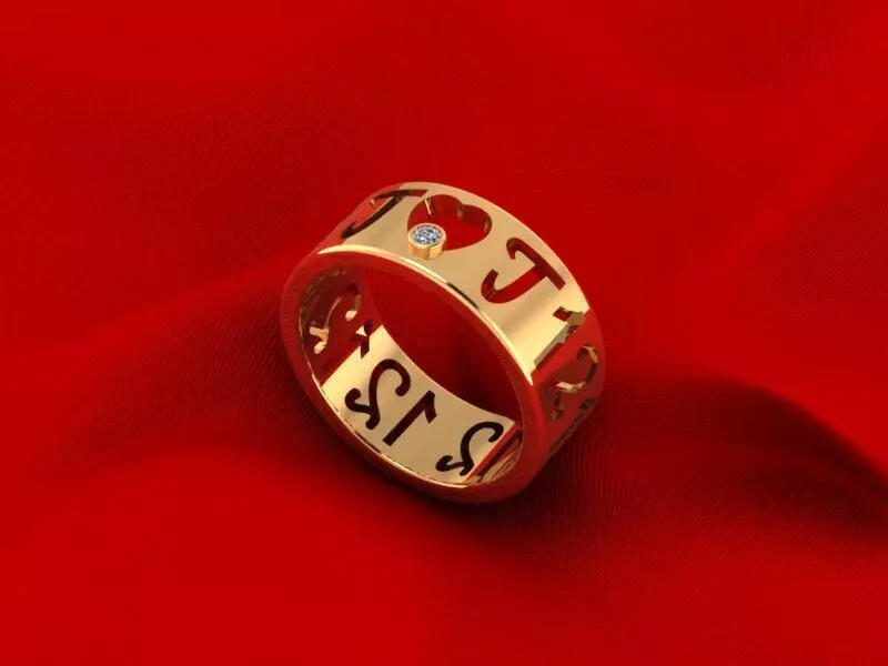 Fashion Woman Ring 127 Free 3D print model