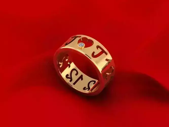 Fashion Woman Ring 127 Free 3D print model