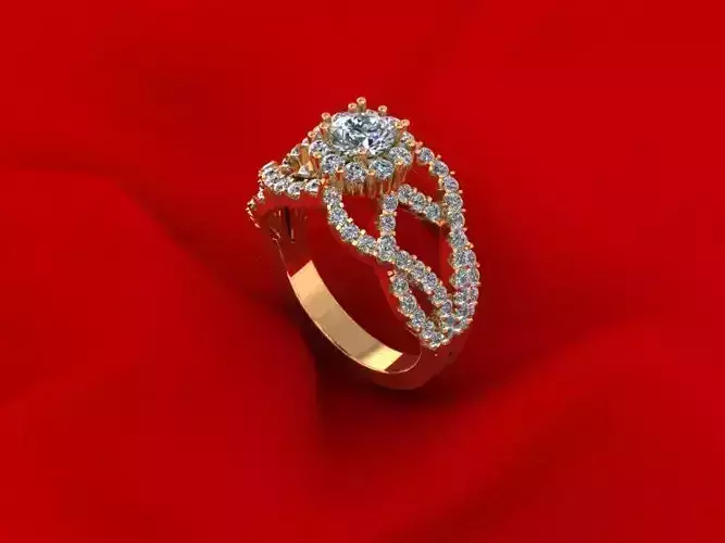 Solid Love Woman Wedding Ring 104