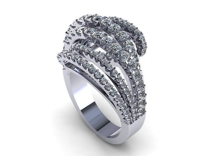 Pav Set Woman Wedding Ring 224