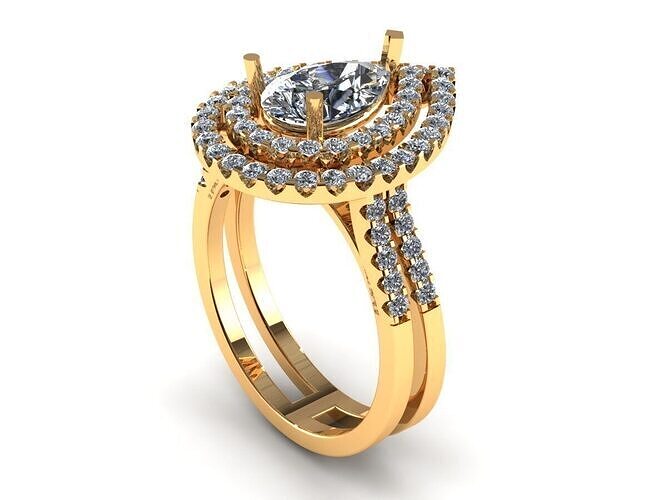 Pear Woman Wedding Ring 217