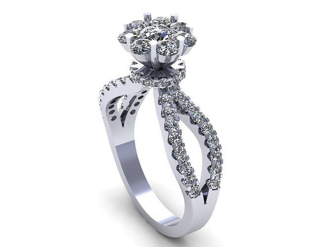 True Love Engagement Ring 480 3D print model