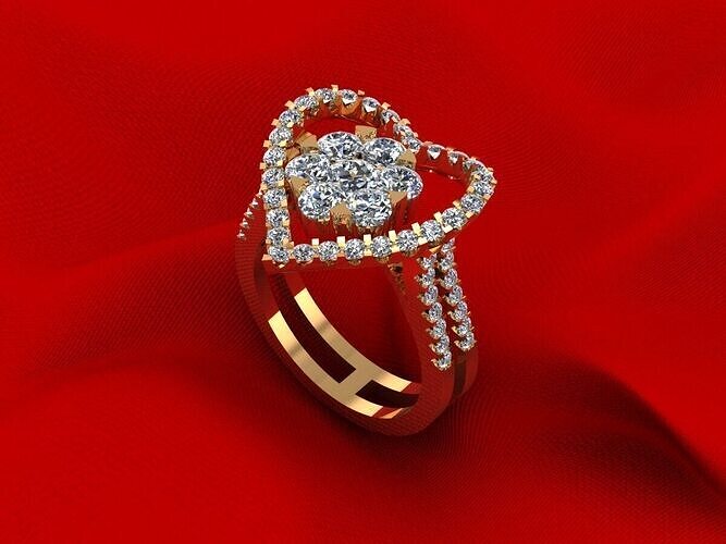Heart Woman Wedding Ring R479