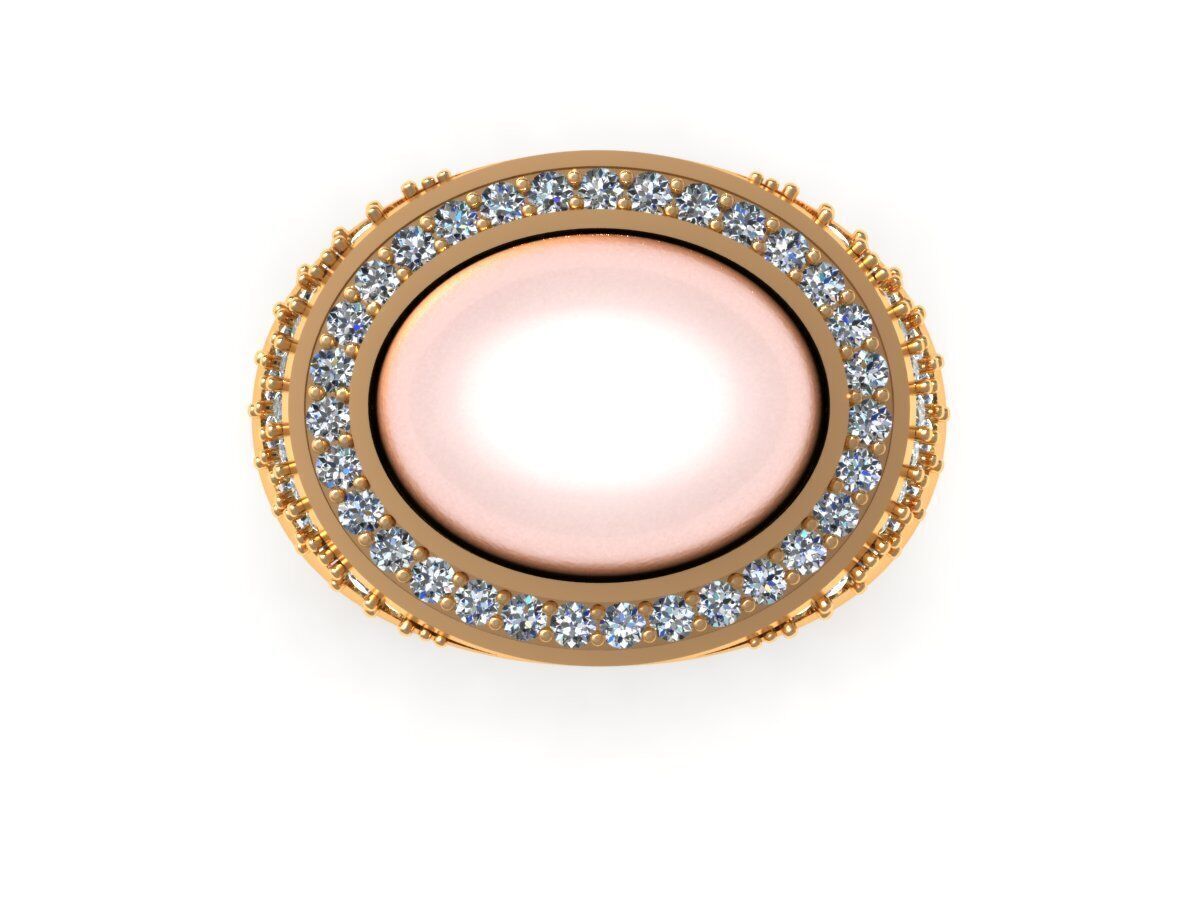 Pear Man Ring R477 3D print model_10