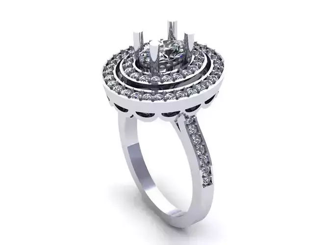 Halo Woman Wedding Ring 472