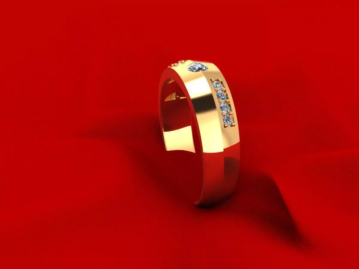 Man Wedding Ring 334 3D print model