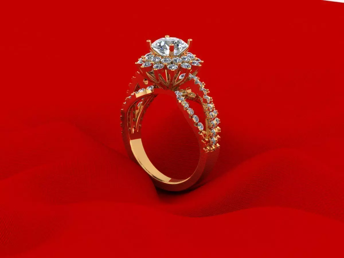 Woman Wedding Ring 328 3D print model