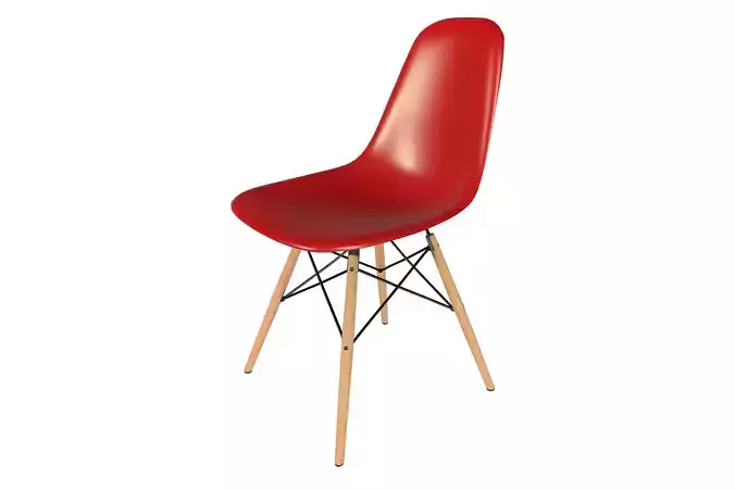  Vitra  Eames Plastic Side Chair DSW