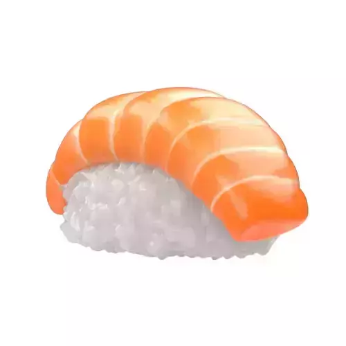 Salmon sushi 3D model
