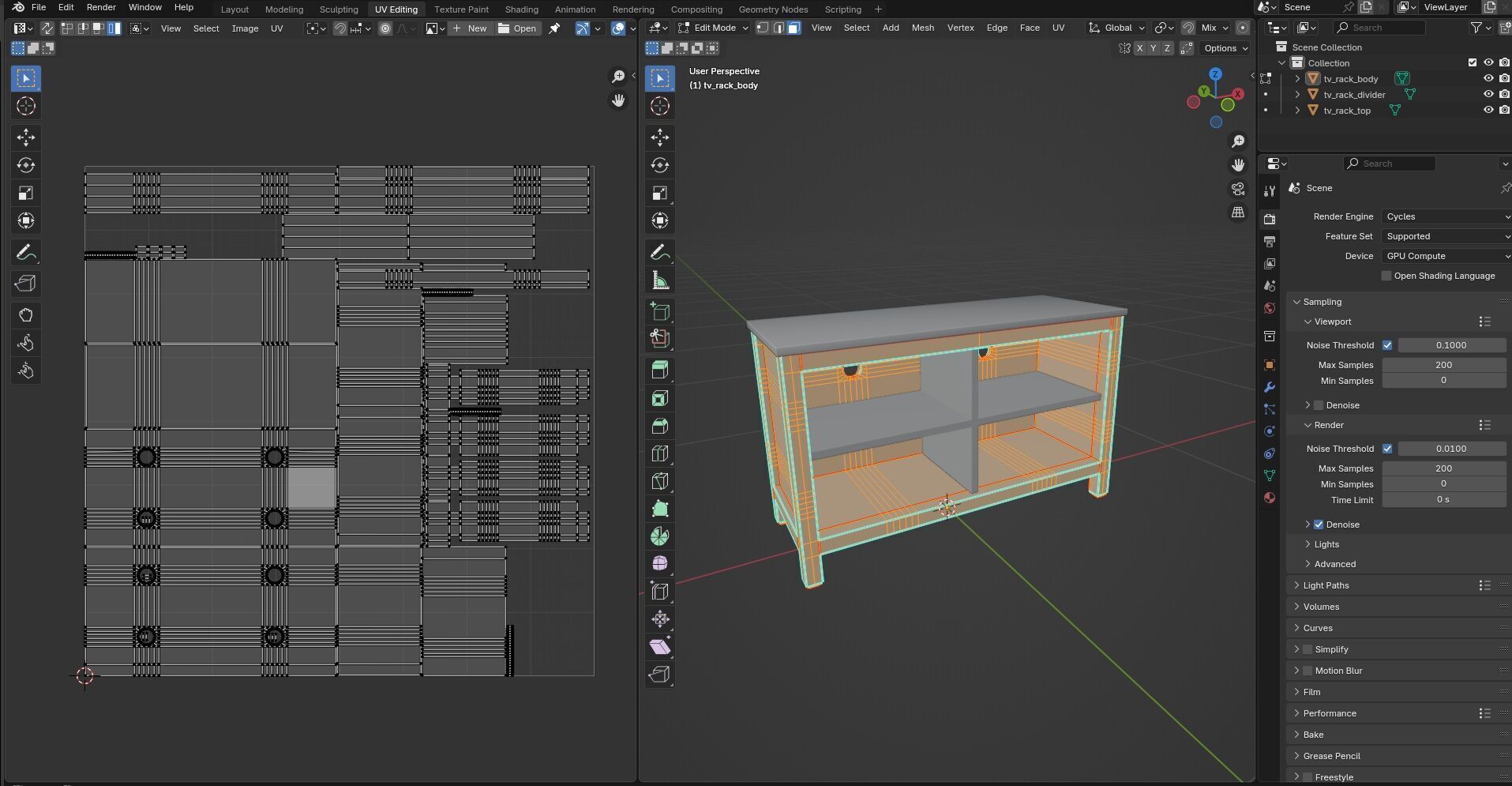 TV Rack CG3 3D model_14