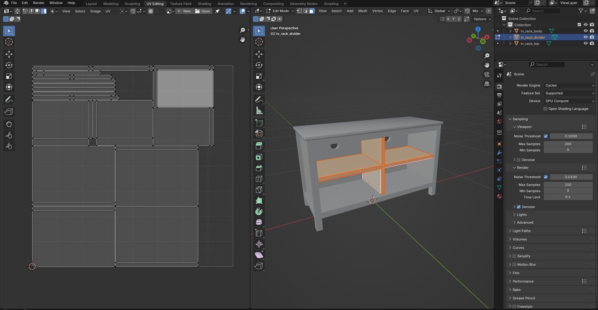 TV Rack CG3 3D model_15