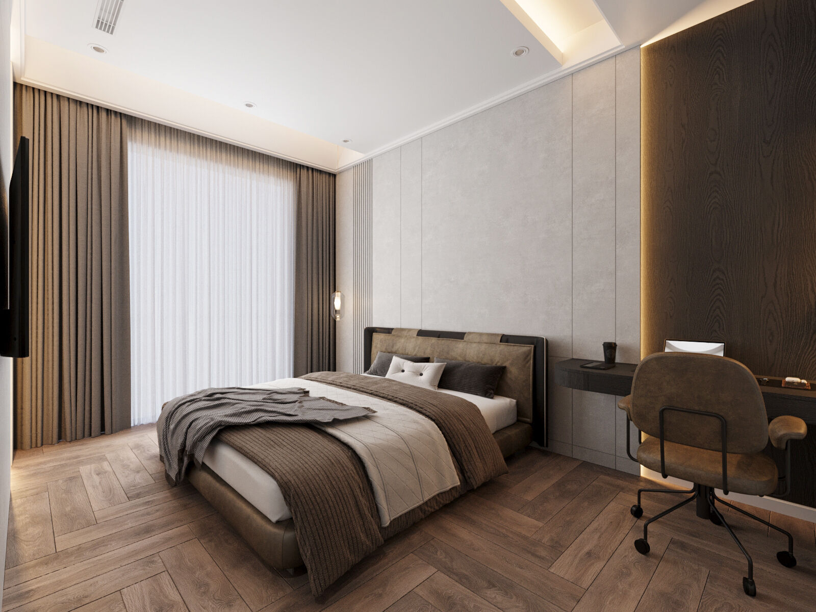 Modern Townhouse with Void Space 3D model_17