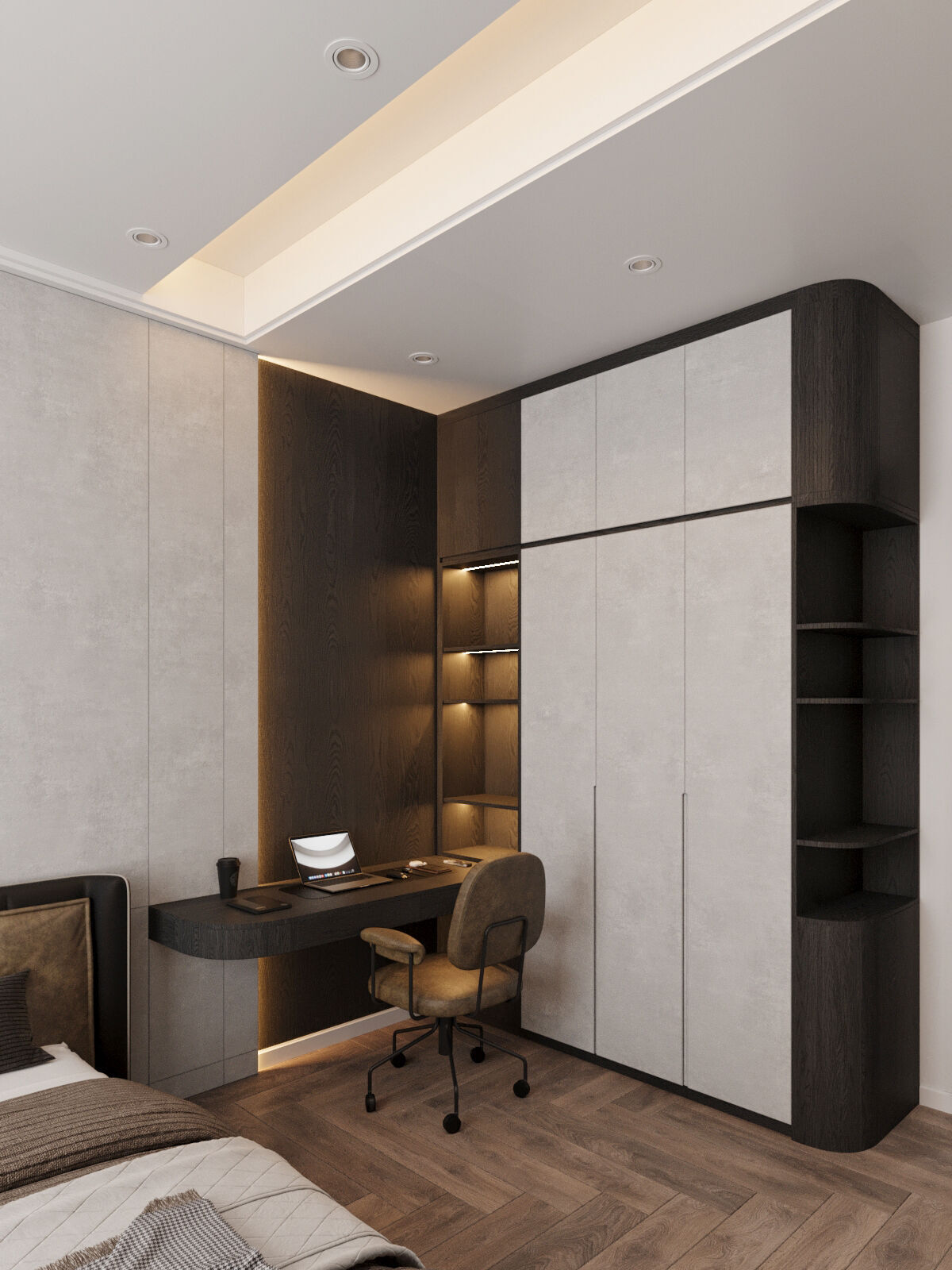 Modern Townhouse with Void Space 3D model_18