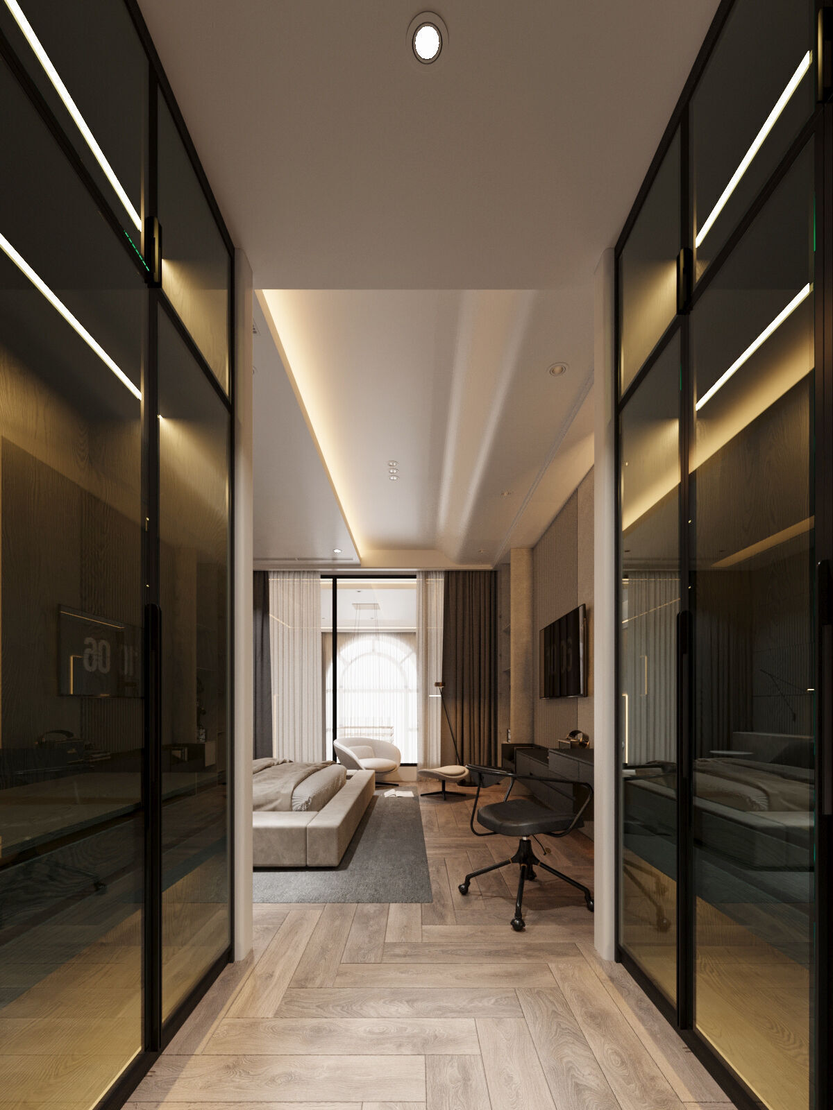 Modern Townhouse with Void Space 3D model_23