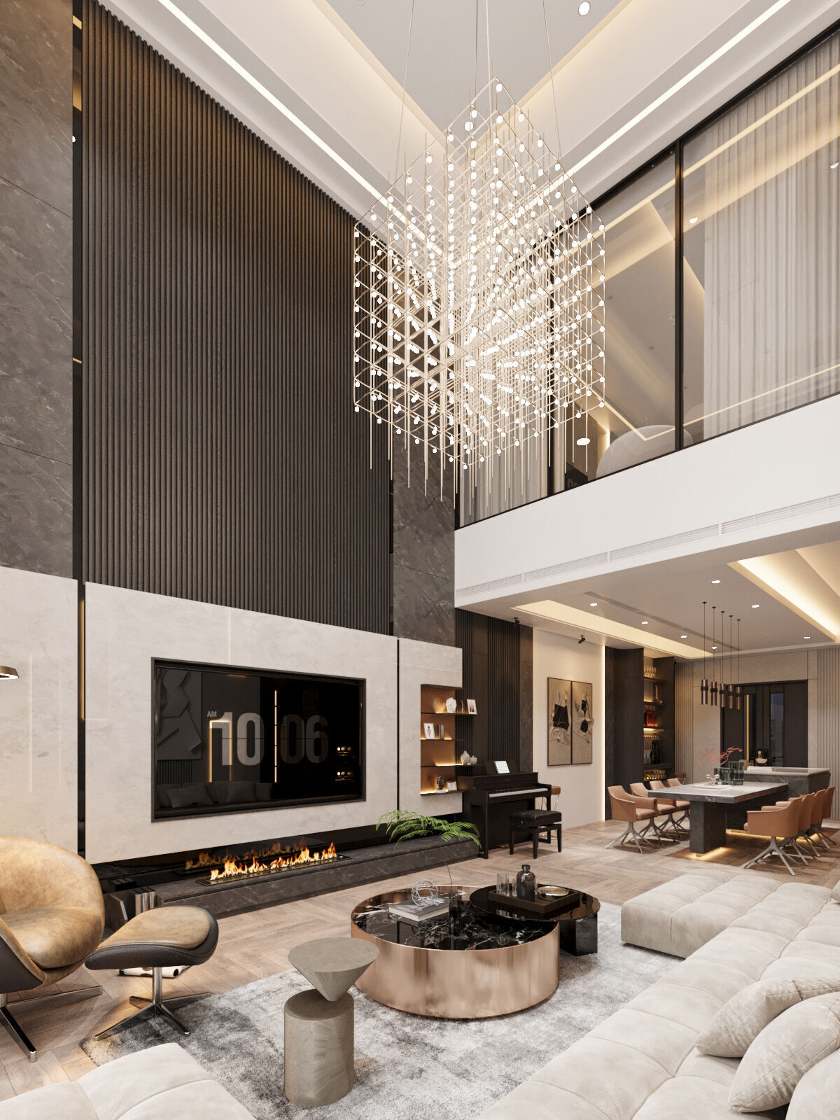 Modern Townhouse with Void Space 3D model_29