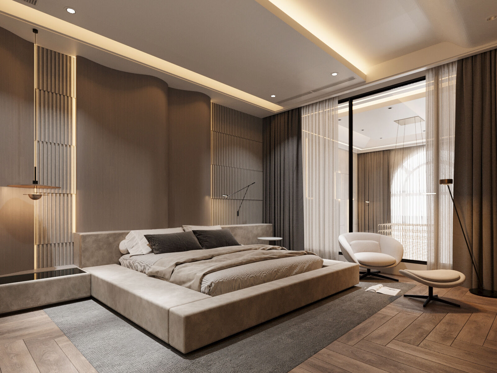 Modern Townhouse with Void Space 3D model_21