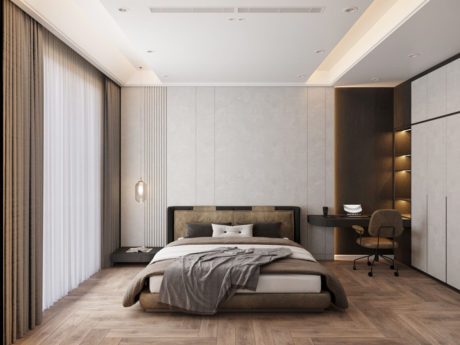 Modern Townhouse with Void Space 3D model_16