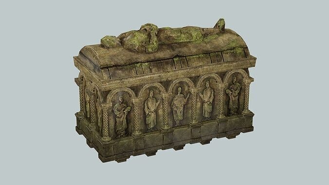 kingdom King Grave Low Poly 3D Model Low-poly 3D model